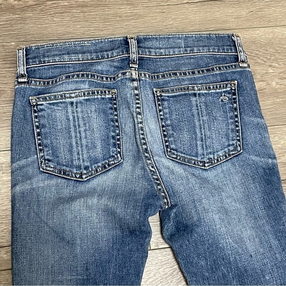 RAG & BONE CROP JEAN Womens Sz 25 Newquay Denim Skinny Split Hem Jeans. - Picture 10 of 10